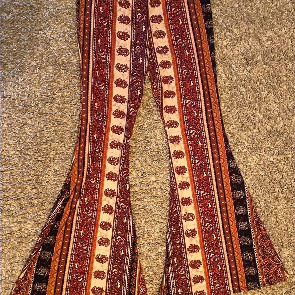 Got Style stretchy boho bell bottoms